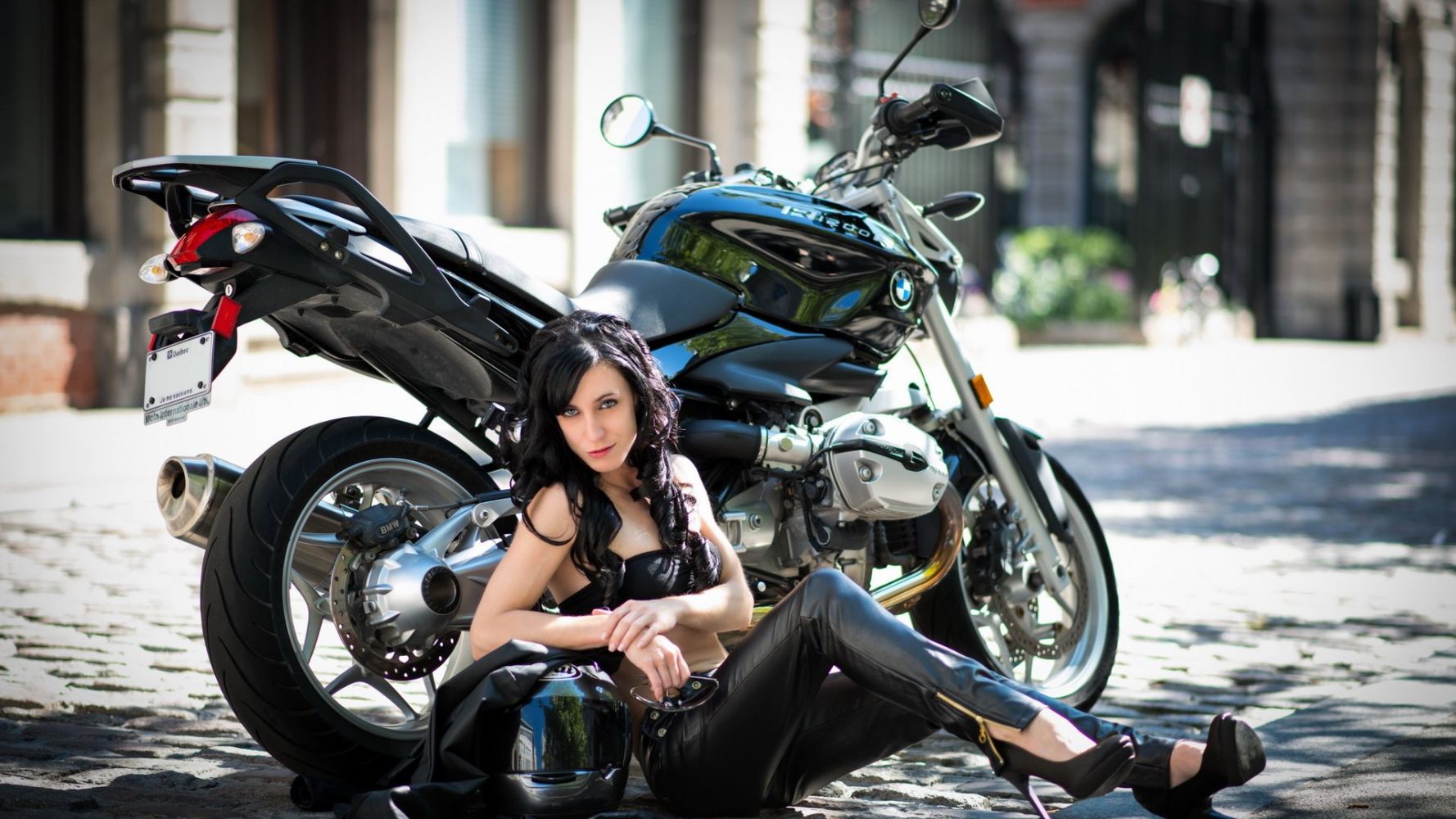 European women on bikes in Changchun