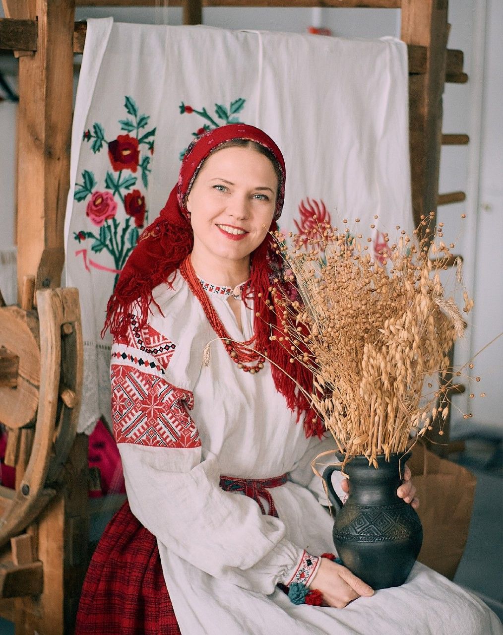 Women in Slavic costumes in Changchun