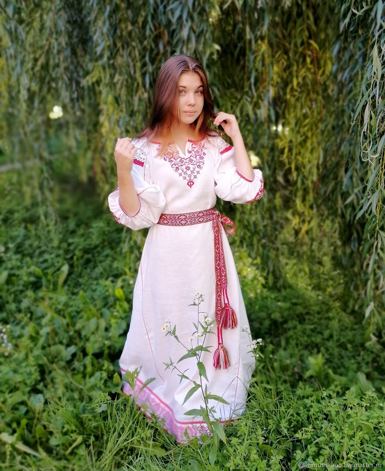 Girl Girls in Slavic costumes in Changchun